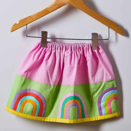 Rainbow Patchwork Sew-Along: Part Three - Children’s Skirt