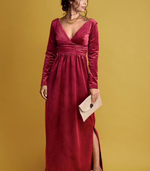 Rosa Velvet Maxi Party Dress Sewing Pattern