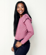 Long Sleeve Ruffle Top Sewing Pattern