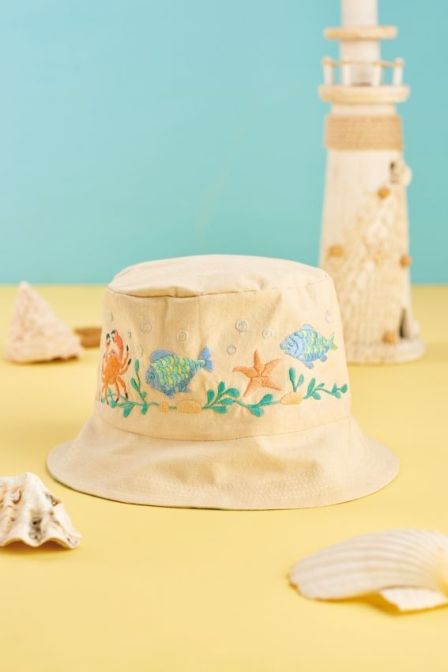 Child’s Embroidered Seaside Sunhat