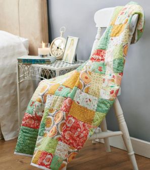 Chic patchwork throw