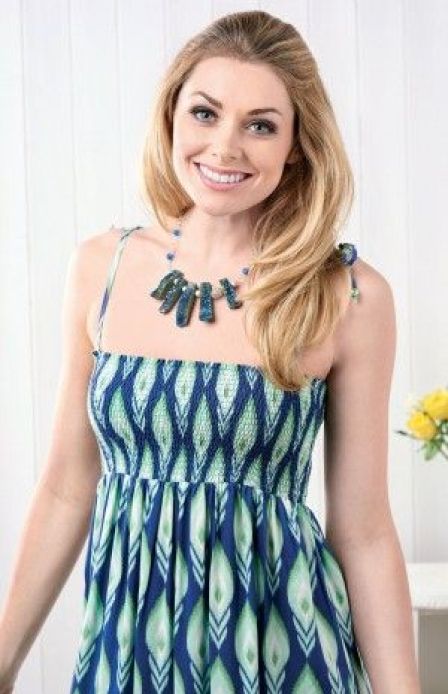 Shirred Maxi Dress