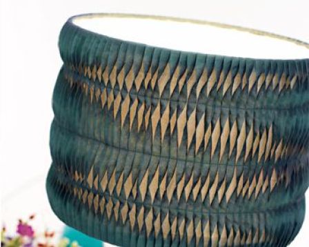 Silk Stitched Lampshade