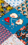 Floral Placemat and Patchwork Cushion Set