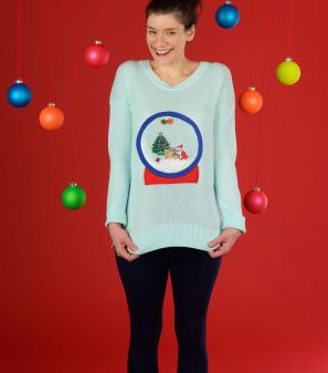Snow Globe Appliqué Jumper