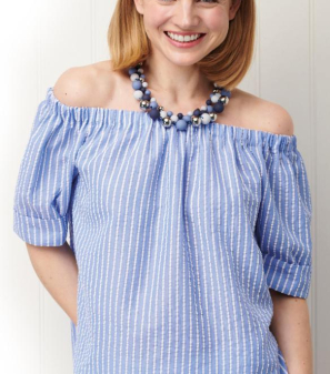 Off-the-Shoulder Bardot Top Sewing Pattern