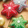 Christmas Felt Star Decorations Sewing Pattern