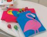 Flamingo Parrot and Toucan Appliqued Mini Bags