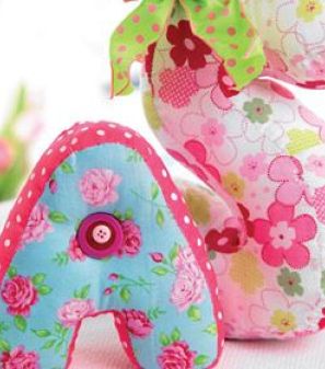 Stuffed Fabric Letters