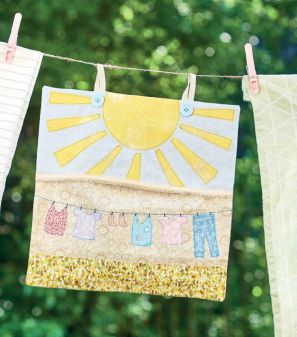 Appliqué Sunshine Peg Bag Sewing Pattern