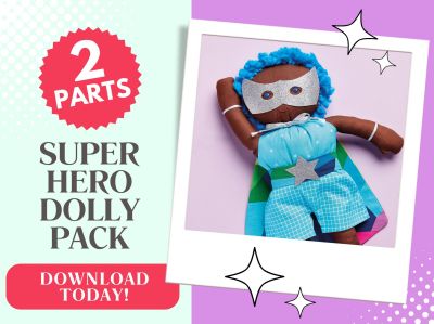 Superhero Dolly Toy Sew-Along