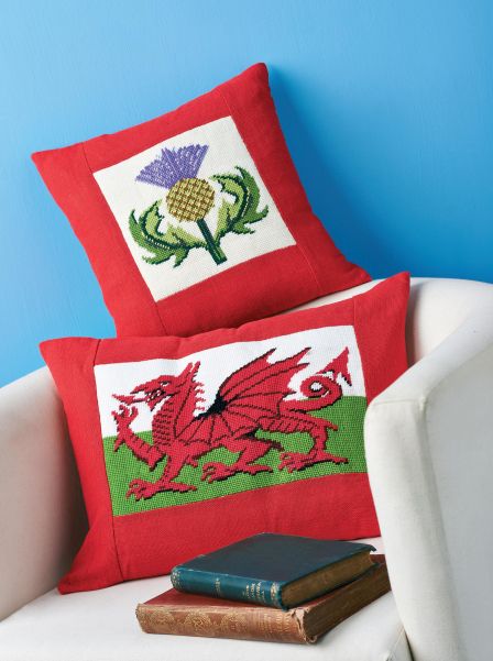 Tent Stitch Needlepoint Canvas Cushion