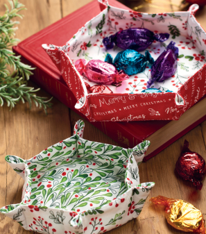 Christmas Sweetie Dish Sewing Pattern