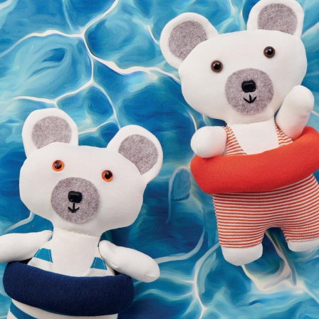 Swimming Teddies Toy Sewing Pattern