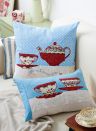 Kitsch Cup and Teapot Motif Cushions