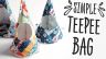 Simple Teepee Bag Template: The Crafts Channel