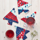 Christmas Tree Coasters Sewing Pattern