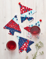 Christmas Tree Coasters Sewing Pattern