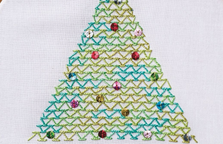 Christmas Tree Hoop Sewing Pattern