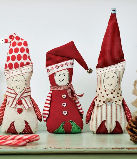 Trio of Vintage Style Elves