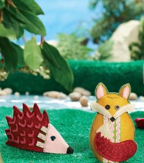 Trio of Felt Creatures