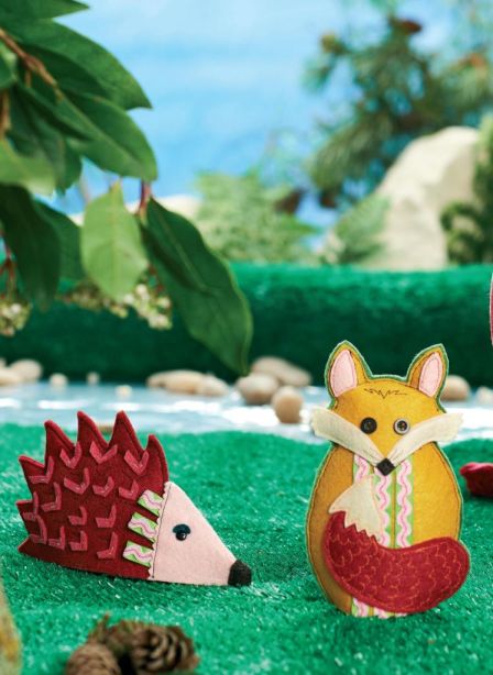 Trio of Felt Creatures
