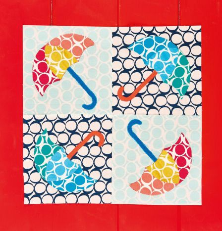 Umbrella Quilt Block Sewing Tutorial (Part One)