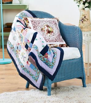 Vintage Fabric Upcycled Quilt