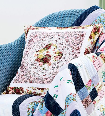 Vintage Fabric Upcycled Quilt