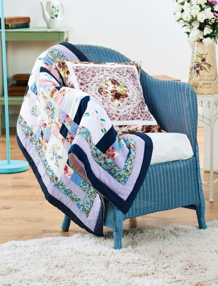 Vintage Fabric Upcycled Quilt