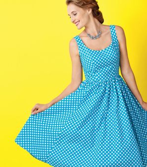 Classic Polka Dot Dress Sewing Pattern