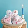 Vintage Valentine Embroidered Heart Tokens