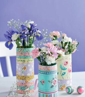 Floral Patchwork Vase Slip Covers