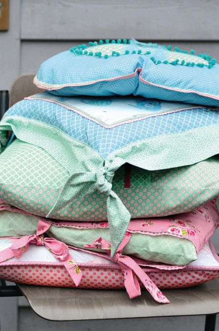 Pastel Prints Vintage Cushions