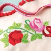 Vintage Rose Embroidered Handbag