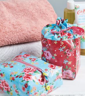 Laminated Floral Wash Bags