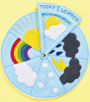 Felt Weather Wheel Sewing Pattern