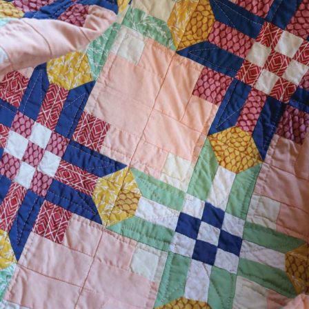 Wildflower Fat Quarter Quilt Tutorial