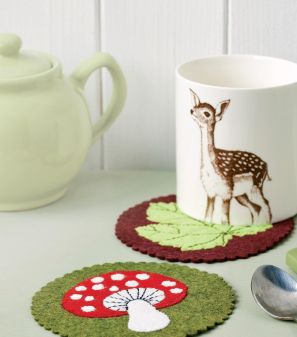 Lunchtime Make: Woodland Coasters