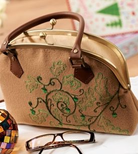 Vintage Embroidered Woodland Handbag