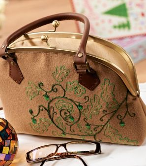 Vintage Embroidered Woodland Handbag