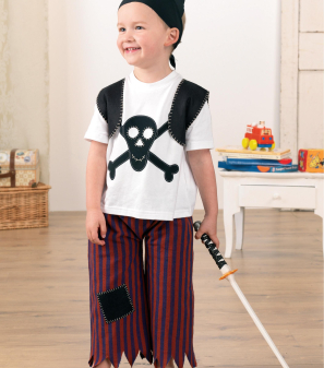 Quick Kids’ Pirate Costume Sewing Pattern
