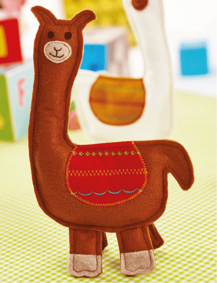 Kids’ Alpaca Felt Toy Duo Sewing Pattern