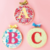 Alphabet Appliqué Hoops Sewing Pattern