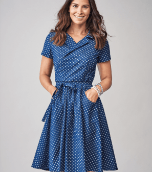 Classic Tie-Belt Wrap Dress Sewing Pattern