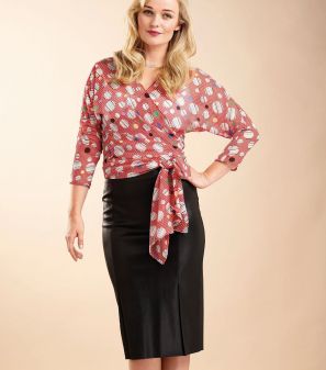 Vintage Wrap Blouse