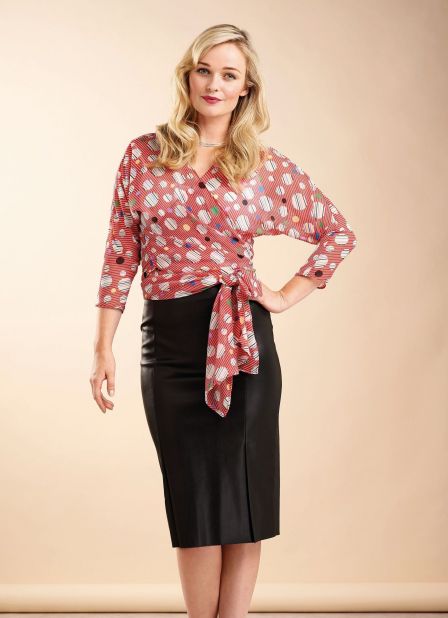 Vintage Wrap Blouse