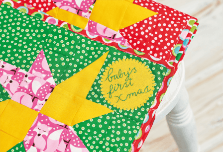 Christmas Baby Quilt: Block One Sewing Pattern