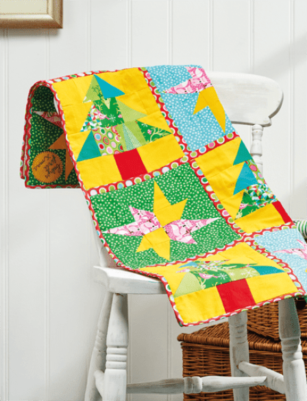 Christmas Baby Quilt: Block Two Sewing Pattern