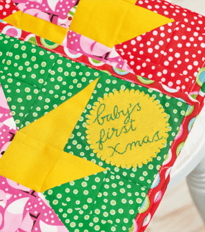 Christmas Baby Quilt: Block Two Sewing Pattern